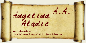 Angelina Aladić vizit kartica
